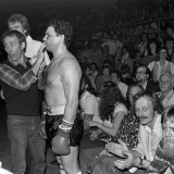 Louis Richards prepares for his final bout of the night.